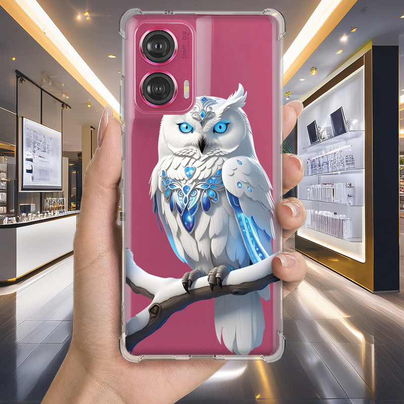 Capa Capinha MOTO G34 G32 G31 G24 G23 G22 G7 POWER PLAY G6 E40 E7 Anti-impacto Personalizada bichinho CORUJA owl (3377)