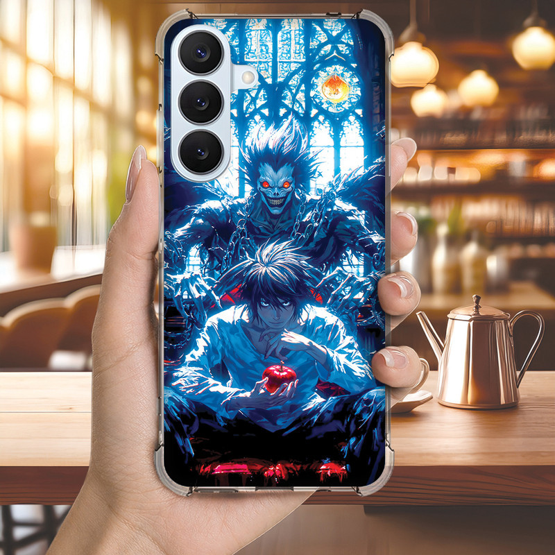 Capa Capinha GALAXY S10 S9 S8 A73 A72 A71 A55 A54 A53 A52 A51 A50 Anti-impacto Personalizada anime NOTE DEATH (3431)