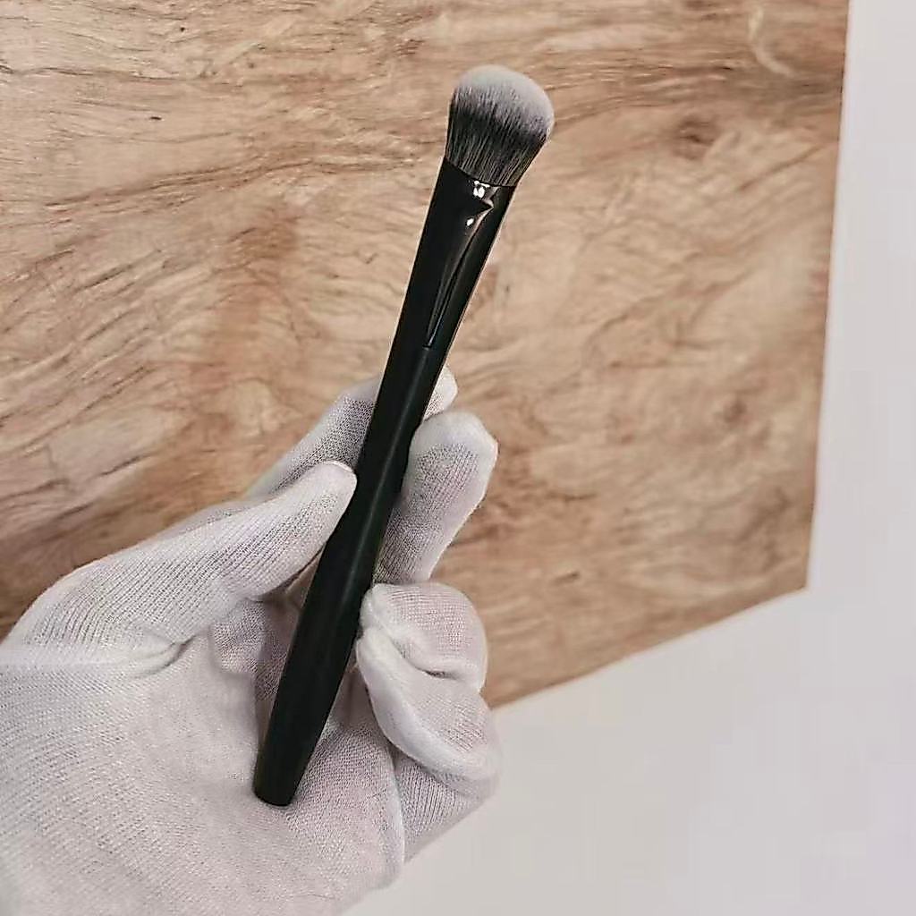 Pasta líquida Blush escova de contorno líquido multifuncional chanfrado fundação escova de madeira maciça tipo ébano ajo