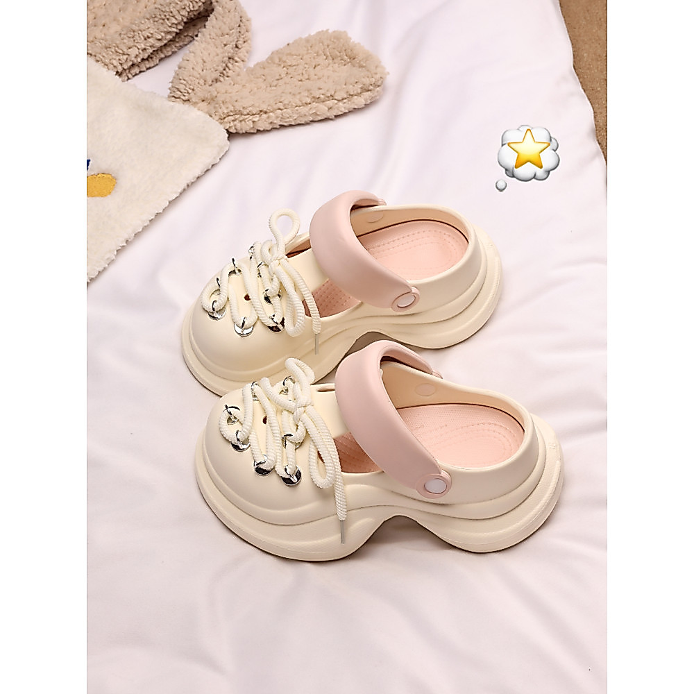 Sapatos de salto plataforma com sola grossa, sapatos femininos de verão 2025, novo estilo, roupa externa, moda, pisando 