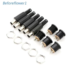 Befo 10 Pcs 12 3a Plugues + Fêmea Soquete Panel Mount Conector Alimentação Elétrica Suprimentos