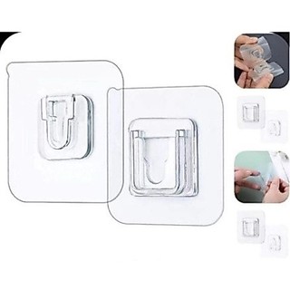 5/10/15 Pares Gancho Adesivo Macho Fêmea Dupla Face Transparente Sem Furos Pregos Para Ba…