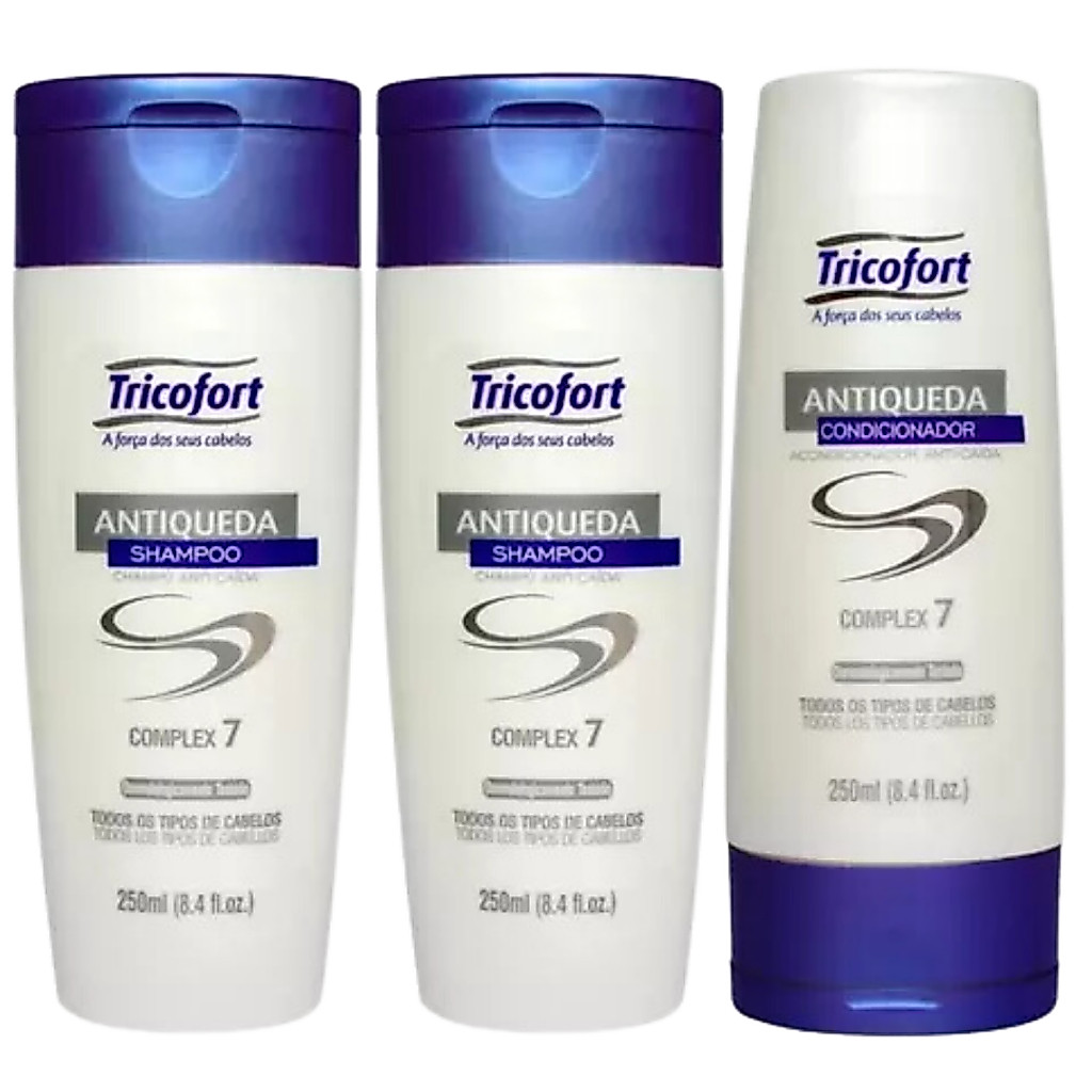 Kit Tricofort 2 Shampoo + 1 Condicionador Original!