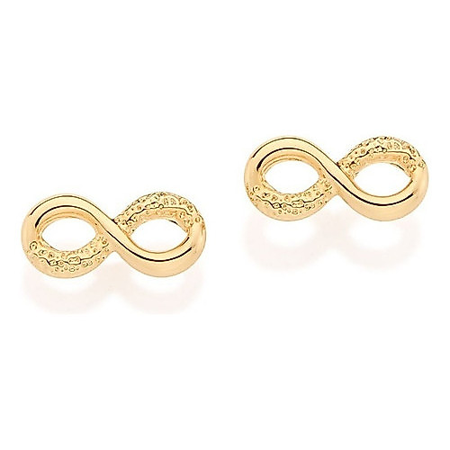 Brinco Ouro 18k Rommanel Infinito Antialérgico Pequeno 9mm 525114