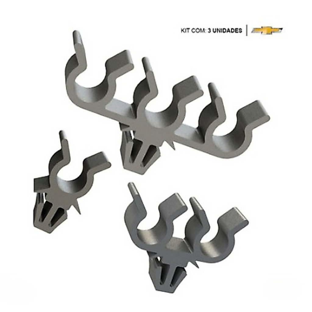 Kit Grampo Suporte Cabo De Vela Agile Celta Corsa S10 Prisma Classic Spin Vectra Zafira Astra