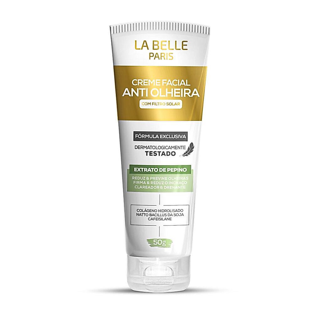 Creme Facial Anti Olheiras Com Filtro Solar 50g La Belle Paris