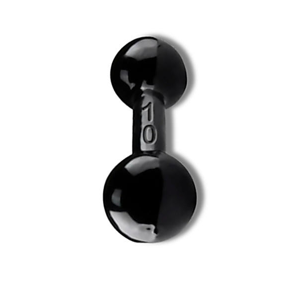 Halter Bola Emborrachado 10kg - Unidade
