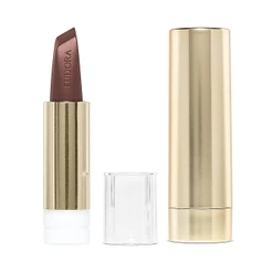 Kit Sofisticada e Determinada: Batom Marrom 3,4g + Case Dourado