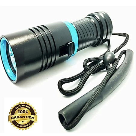 Lanterna De Mergulho Profissional Super Potente Led Cree T6 Luz Branco - EC6270