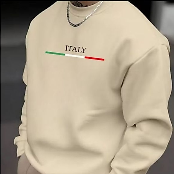 Moletom Gola Careca Masculino Feminino Coleção Inverno/Outono/Primavera/Verão P/M/G/GG.ITALY