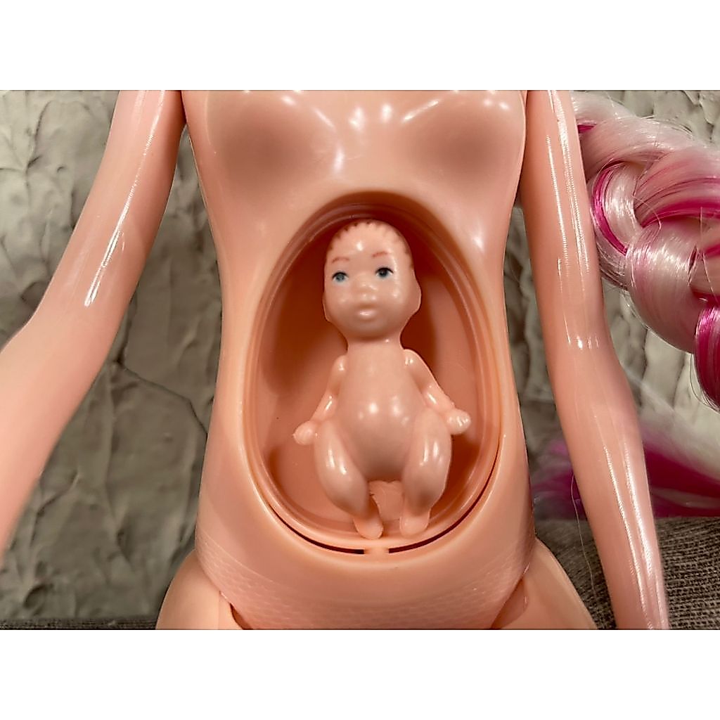 Boneca grávida +filhinha Berço e acessórios - envio imediato