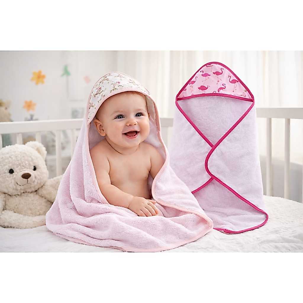 Kit com 3 Toalha de Banho Forrada Sortida para Bebê – Maciez, Conforto e Proteção