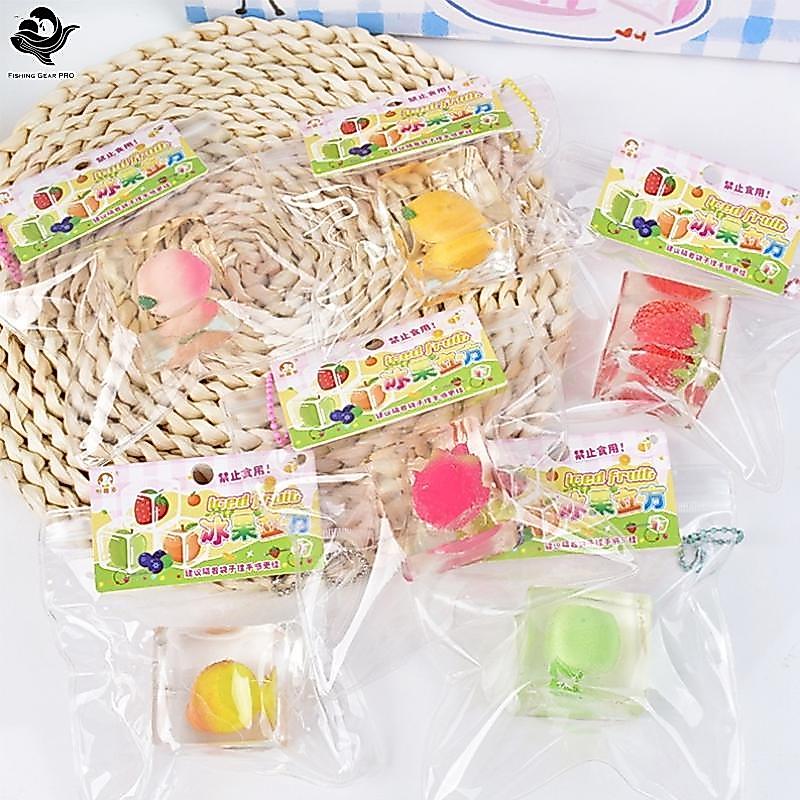 PFG 1/5Pcs Cubo De Gelo De Frutas Brinquedos Fidget Bola De Alívio De Estresse Para Adultos Crianças Ansiedade Brinquedo
