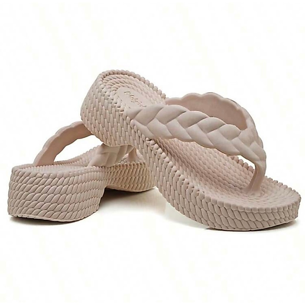 Chinelo Feminino Nuvem Confortável – Sandália Trança Marrocos Plataforma Leve