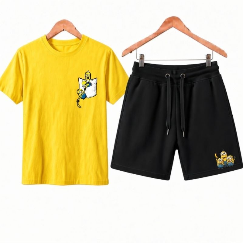 Conjunto Infantil de Bermuda Short  Moletom Camiseta 100% Algodão menino 02 ao 10