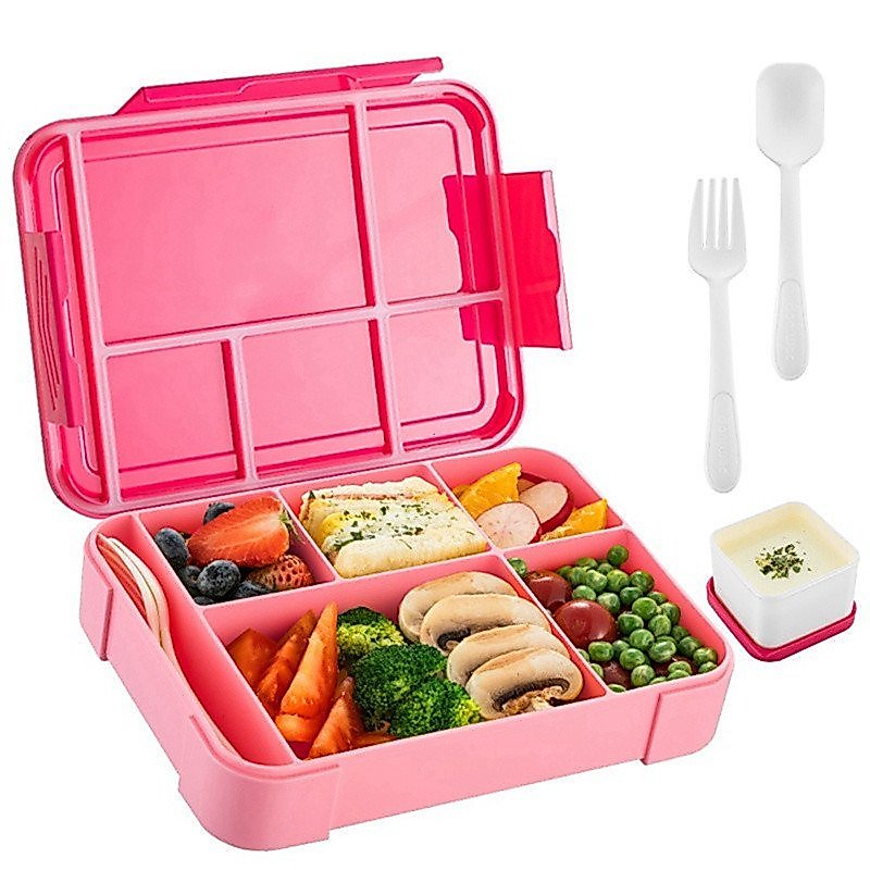 Children's student sealed compartment fruit box salad work microwave heating lunch box