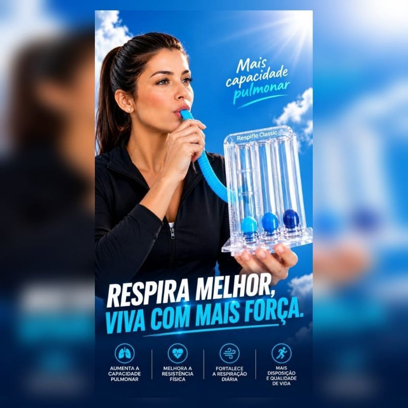 Respiron Incentivador Respiratório 3 Balões – Exercitador da Musculatura Respiratória