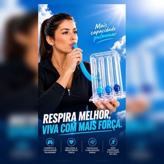 Respiron Incentivador Respiratório 3 Balões – Exercitador da Musculatura Respiratória