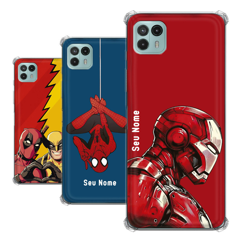 Capa para Motorola Moto G50 5G Coleção Heróis