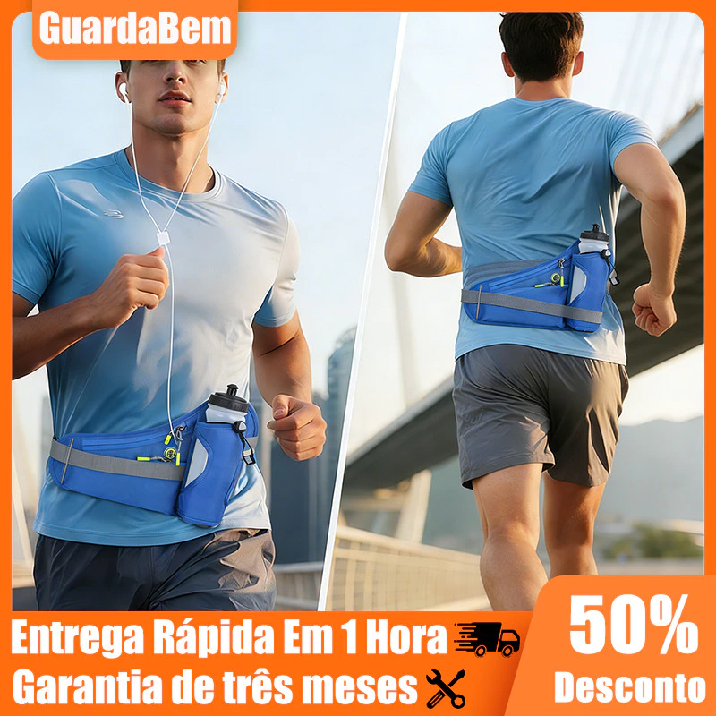 Pochete Esportiva Corrida Telefone Móvel Com Porta Garrafas De Água Para Caminhadas Ciclismo — imagem 1
