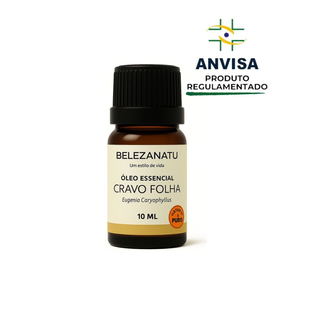 ÓLEO ESSENCIAL DE CRAVO FOLHA | CRAVO DA ÍNDIA 10ML | 100% PURO | BELEZANATU