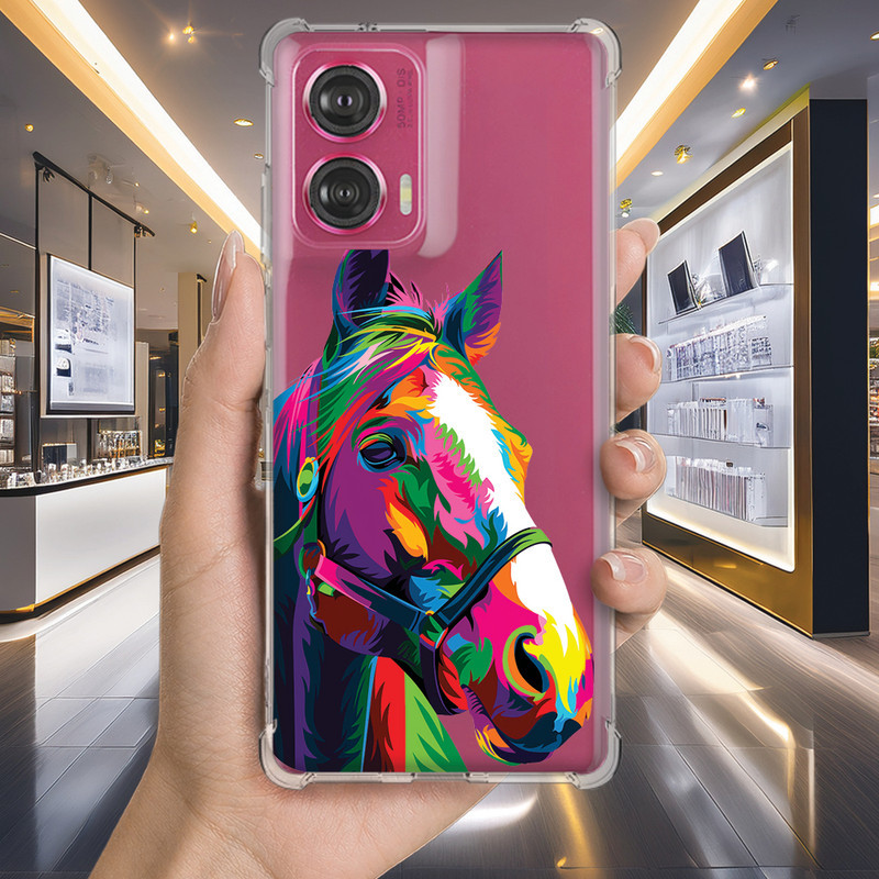 Capa Capinha MOTO G34 G32 G31 G24 G23 G22 G7 POWER PLAY G6 E40 E7 Anti-impacto Personalizada bichinho CAVALO owl (3200)