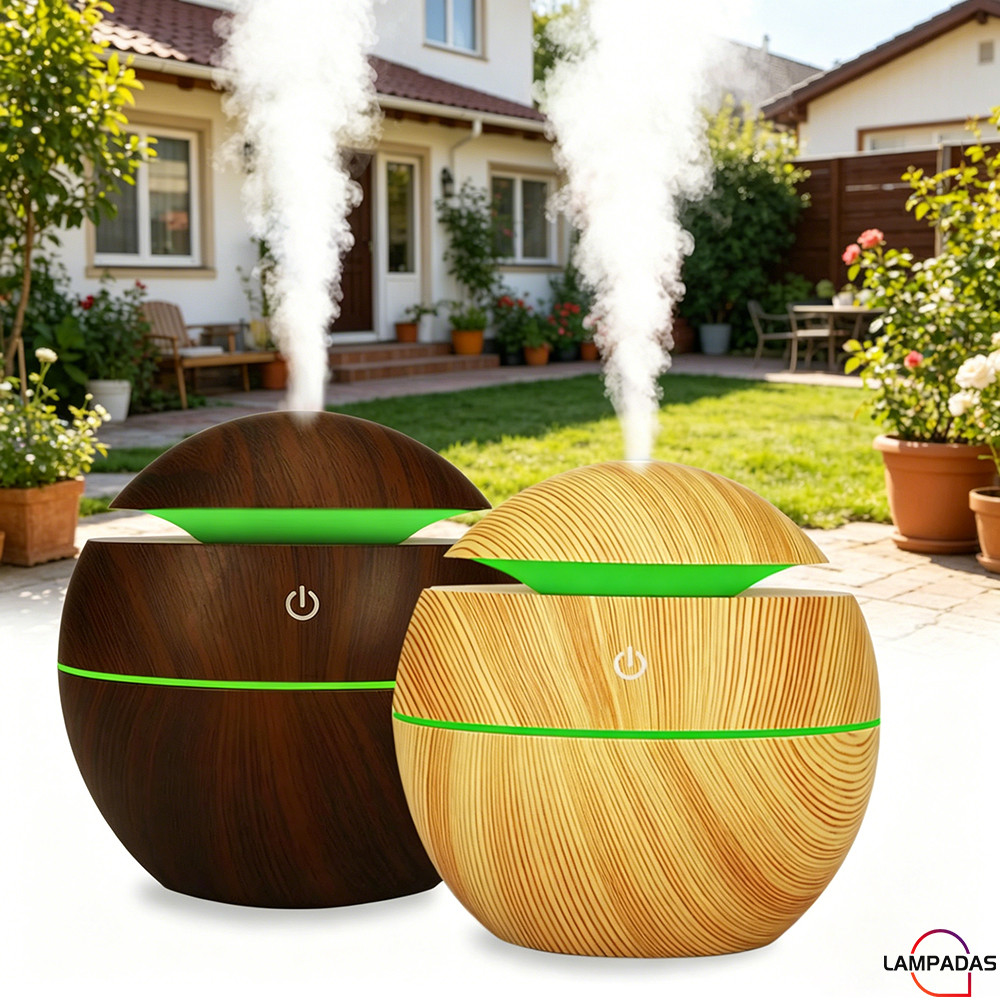 Difusor Aromaterapia De Aroma E Umidificador Aromatizador De Ar Essencial Óleo Ultrassônico