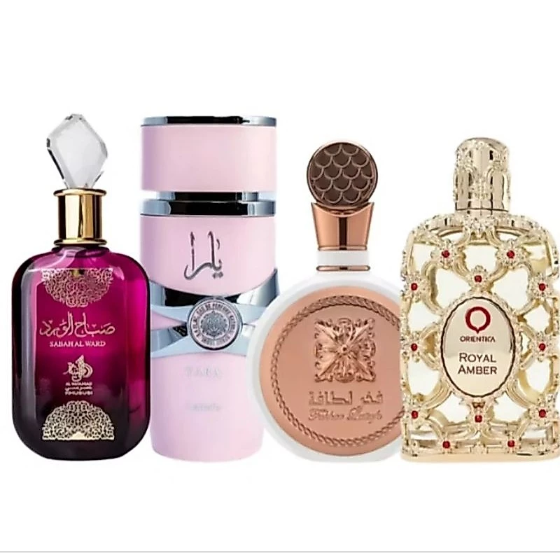 Kit 4 Perfumes Femininos Inspirados na Perfumaria Árabe | Aromas Marcantes e Duradouros 100ml — imagem 1