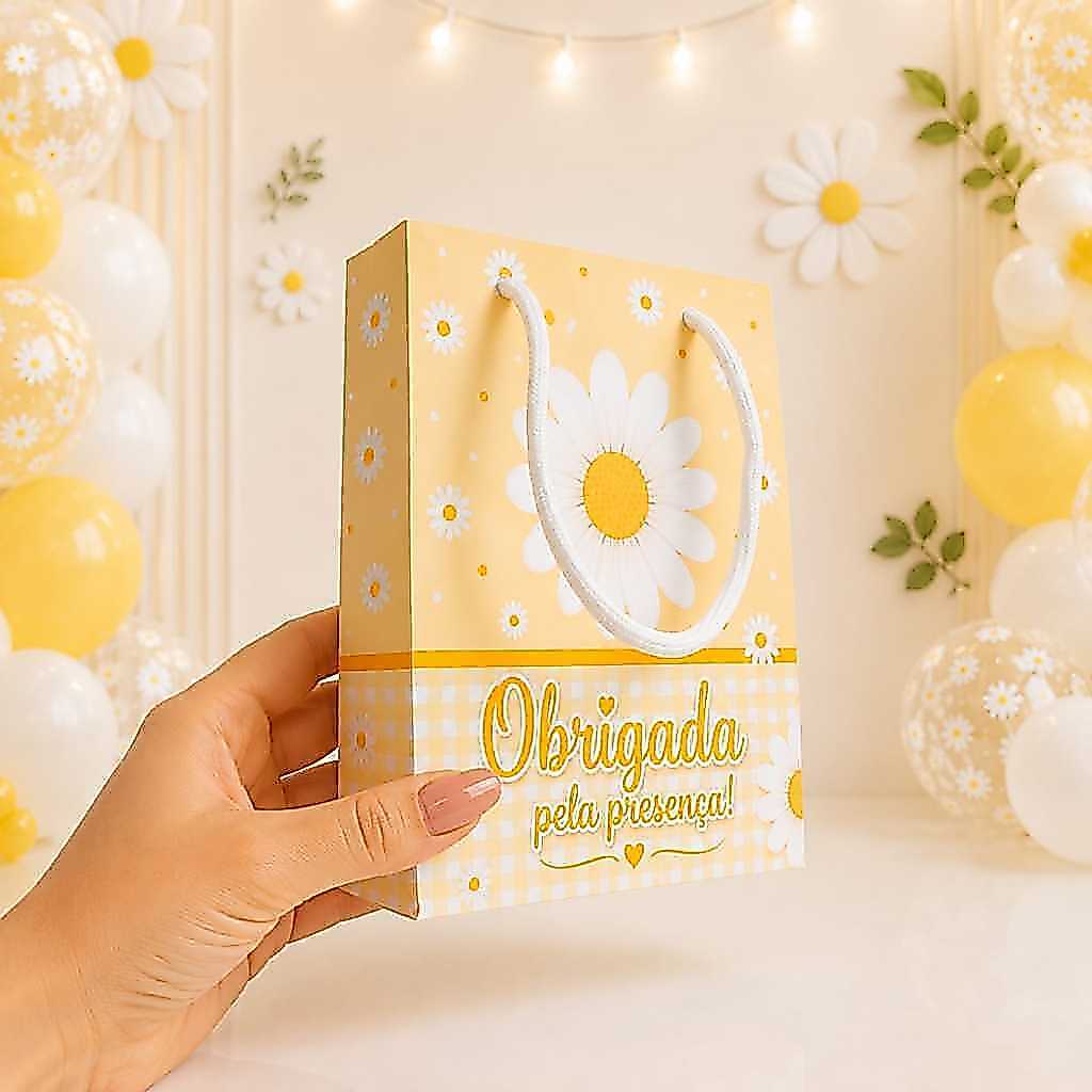 Sacolinha para Lembrancinhas Personalizadas Margarida - Sacolinha Surpresa Margarida - Aniversário