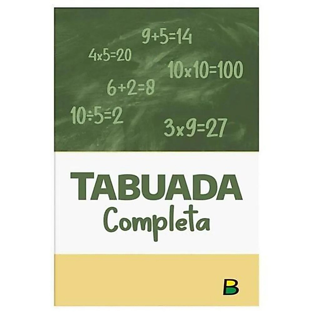 Livro De Tabuada Escolar Simples Ed. São Cristovão