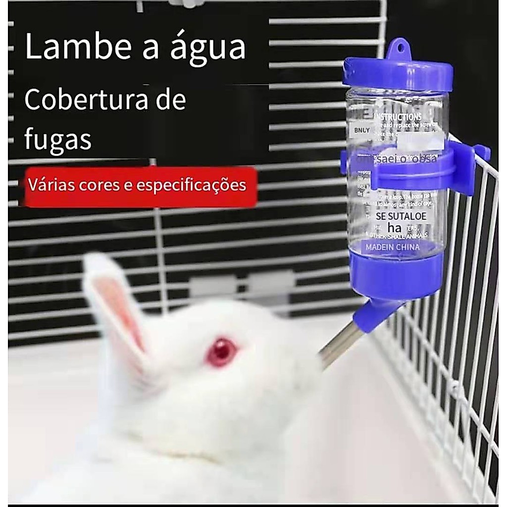 Bebedouro Automático Cão, Gato, Coelho, Chinchila E Porquinho 80ml 125ml 250ml