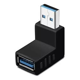 Adaptador usb 3.0 90graus macho e femea