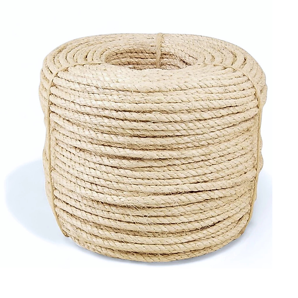 Corda De Sisal Natural 5mm 10 Metros Arranhador Gatos Artesanato Uso Geral Decoração