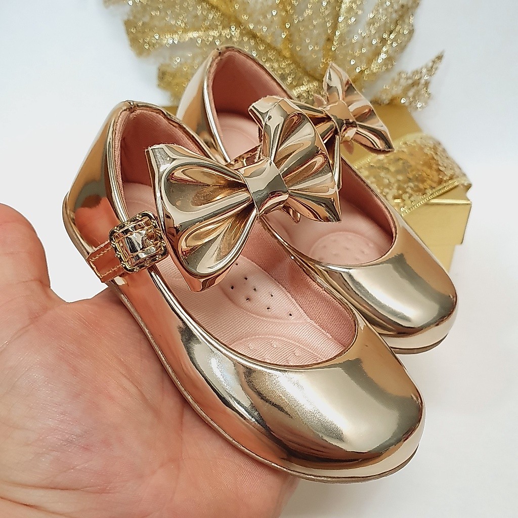 Sapatilha Baby Infantil Feminina Milu Fashion Com Laço
