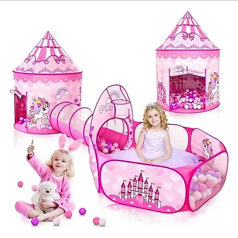 Tenda Toca Barraca 3x1 Playground Princesa Com Cesta Top10