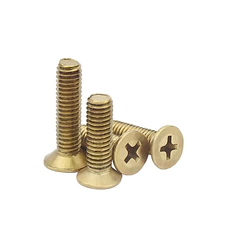 Parafuso Chata Phillips Bicromatizado M4 x 10 mm - 100 Peças