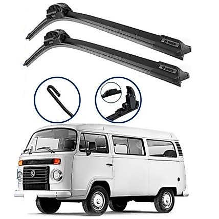 Par Palhetas Limpador De Parabrisa Dianteiro Para Volkswagen Kombi / Furgão 2012 2013