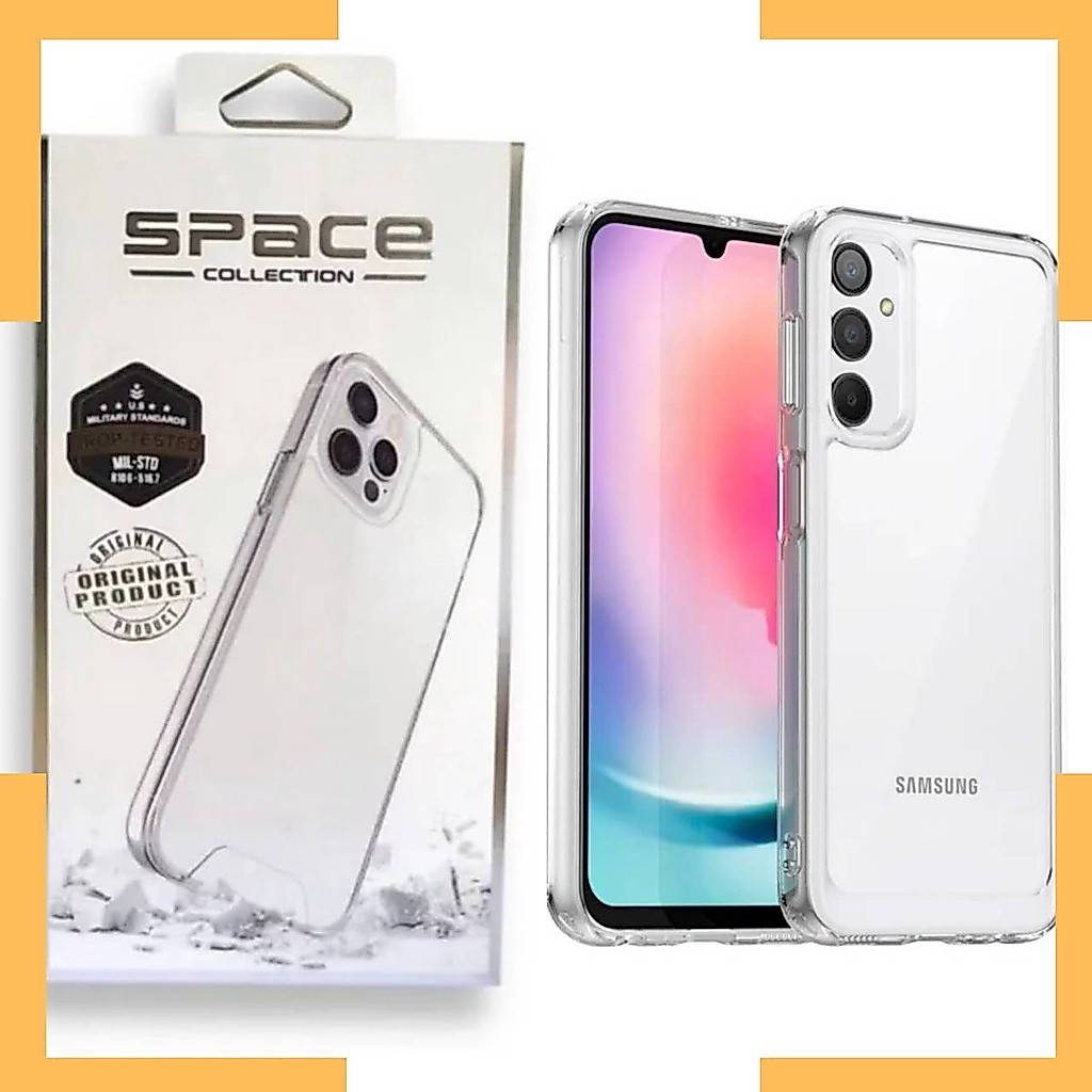 Capa Space Transparente Compativel para Celular Samsung TODOS MODELO A06 A16 A36 M55 A14 S21 S22 S23 S24 S25 26 FE ULTRA