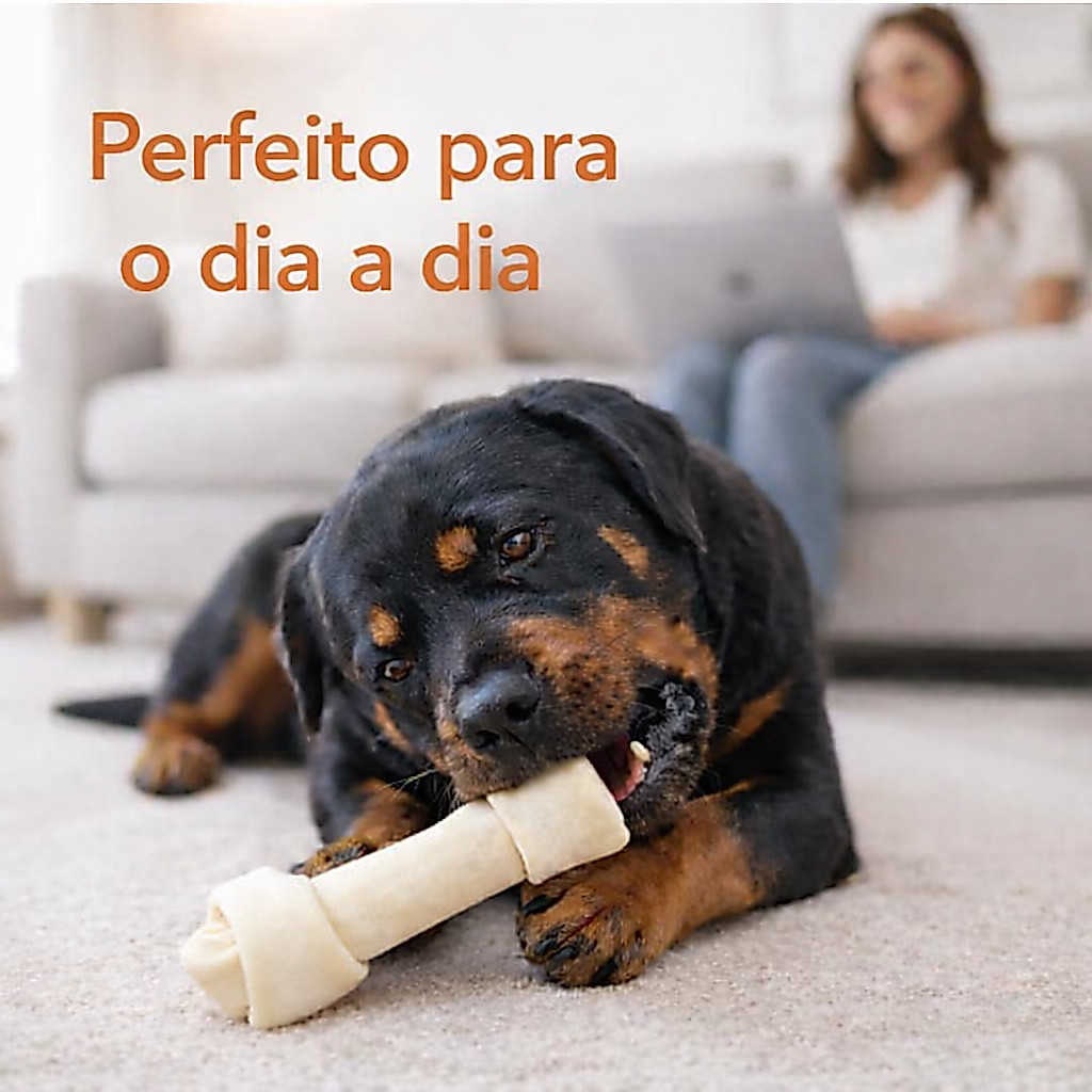 Osso Para Cachorro Nó Tamanho 10-11 Cartela com 1 unidade