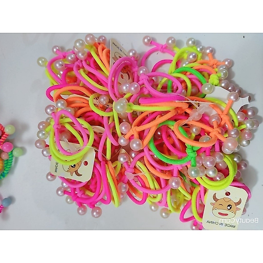 Kit Com 36 Elásticos Rabicó Para Cabelo Infantil