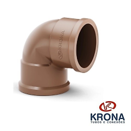 COTOVELO JOELHO SOLDÁVEL MARROM  KRONA