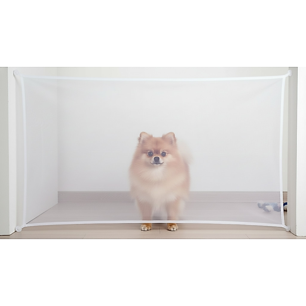 Cerca Cercado para Cachorro Cães - Tela Divisória p/ Portas - Diversos Tamanhos Cor BRANCA