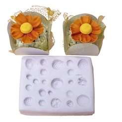 Molde silicone miolos para flores