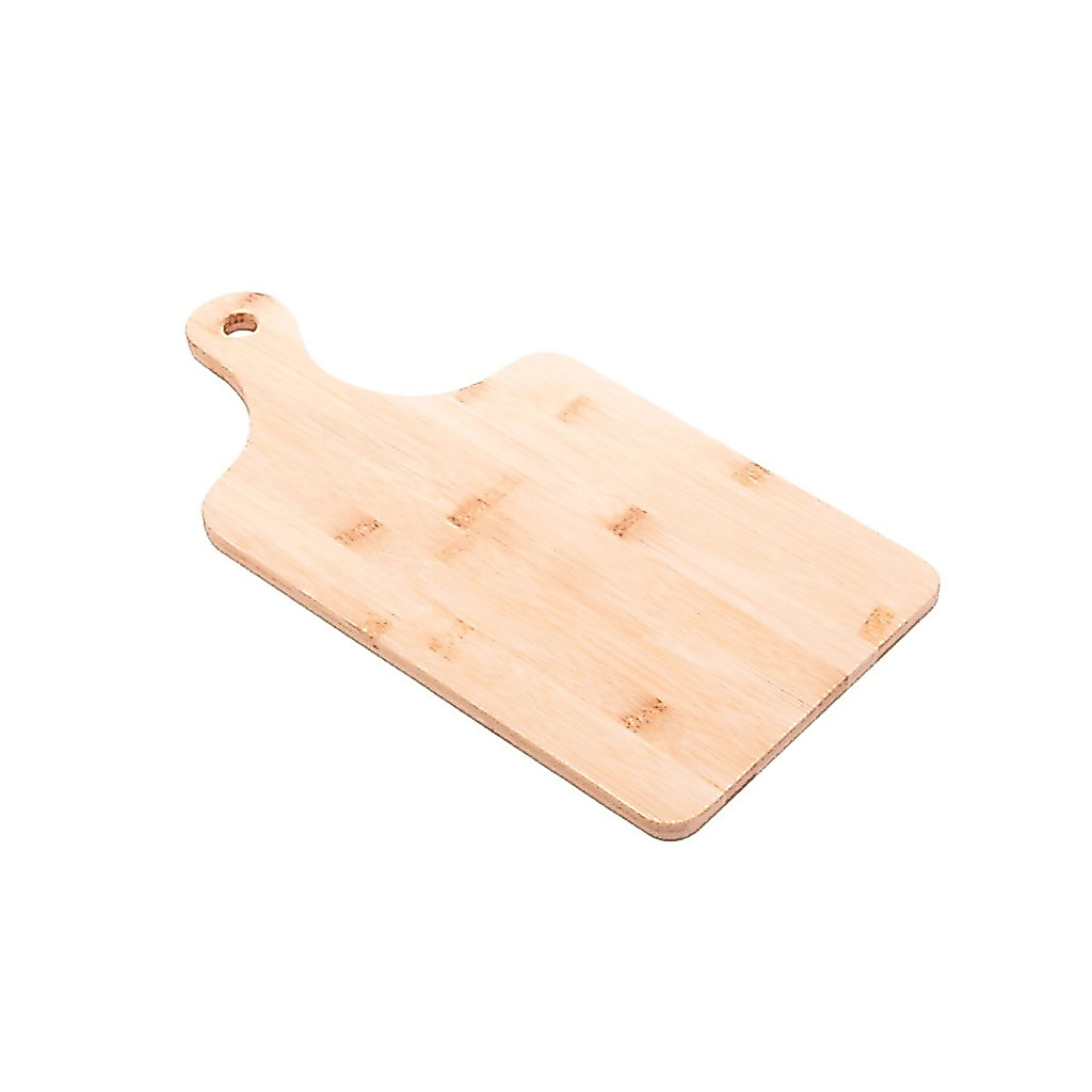 Tábua De Bambu Lyor 33x18 Com Cabo Para Corte, Frios E Petiscos