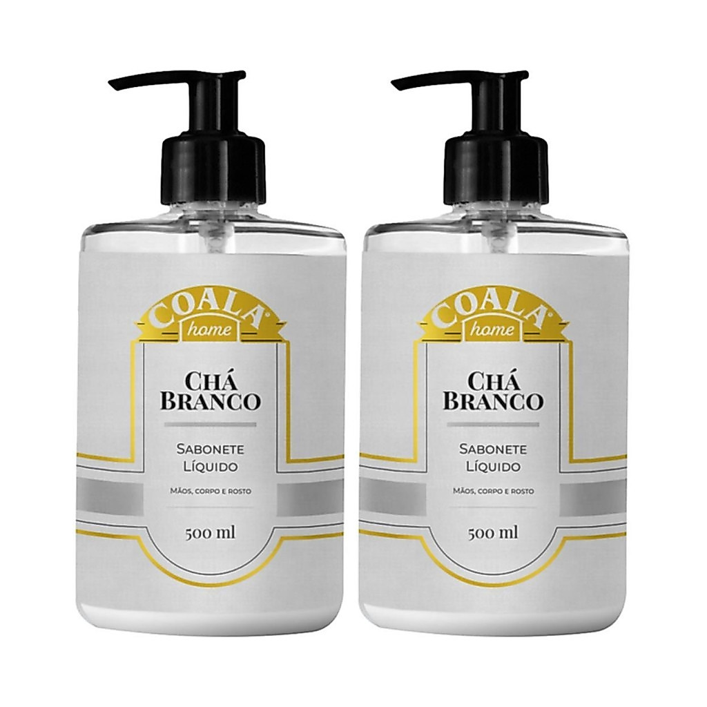 KIT C/2 SABONETE LÍQUIDO COALA CHÁ BRANCO 500ML