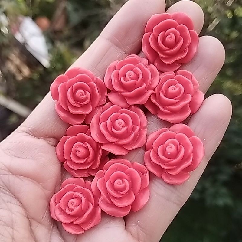 Kit 20 Rosinhas K 68 Apliques lembrancinhas de Biscuit  Rosas