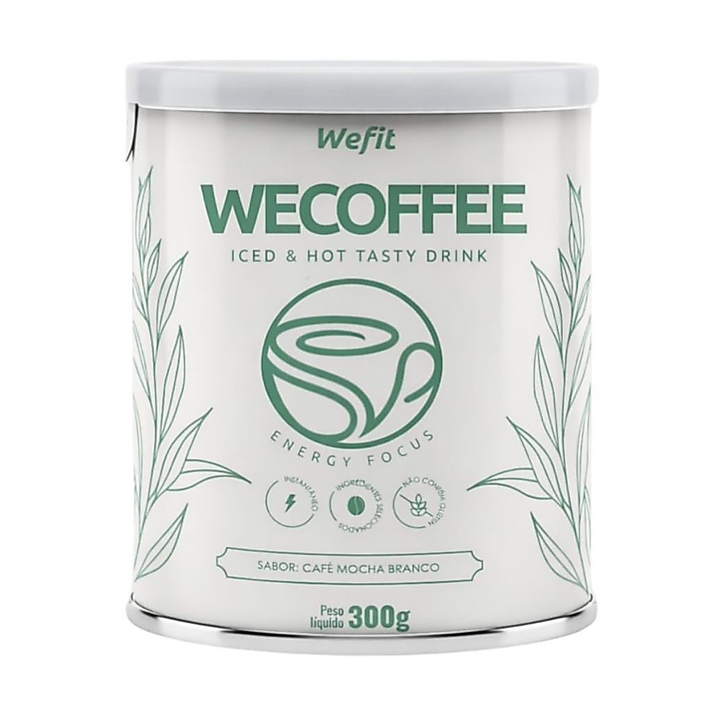 Wecoffee Pote 300g Sabor Café Mocha Branco Wefit