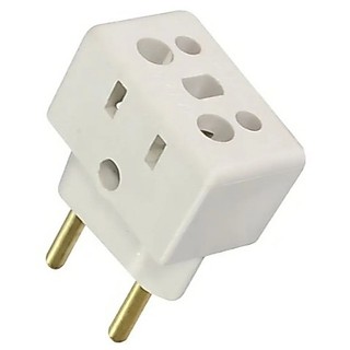 Adaptador Pino Latão Universal Benjamin Tomada 10A/20A