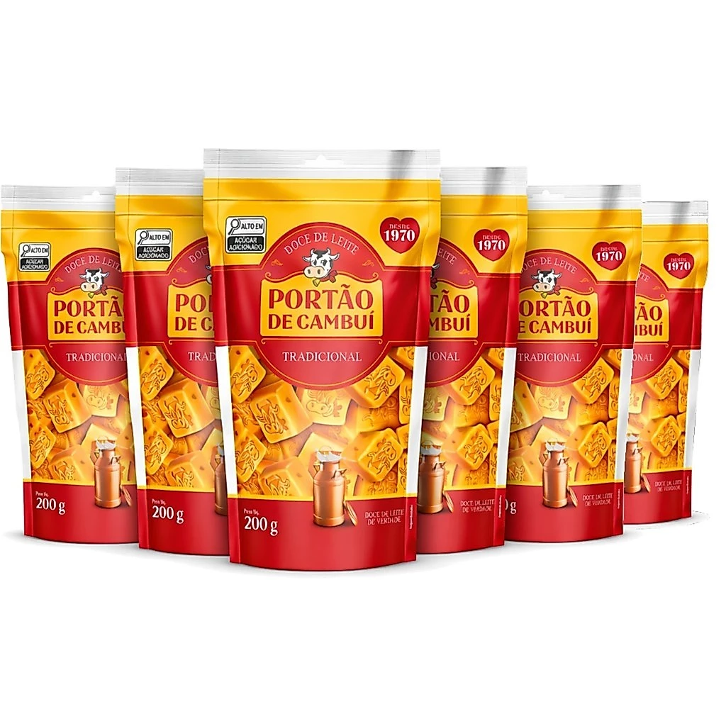 Kit 6 Doce de Leite Tradicional PORTÃO DO CAMBUI Pouch 200g