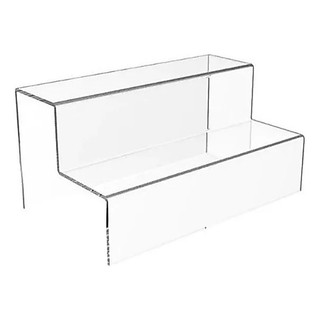Displays Escadinha Expositor Acrílico 30x10x10cm 2 Degraus